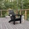 Flash Furniture Black Adirondack Patio Chairs with Cupholder, 4PK 4-LE-HMP-1045-10-BK-GG - alternate 8